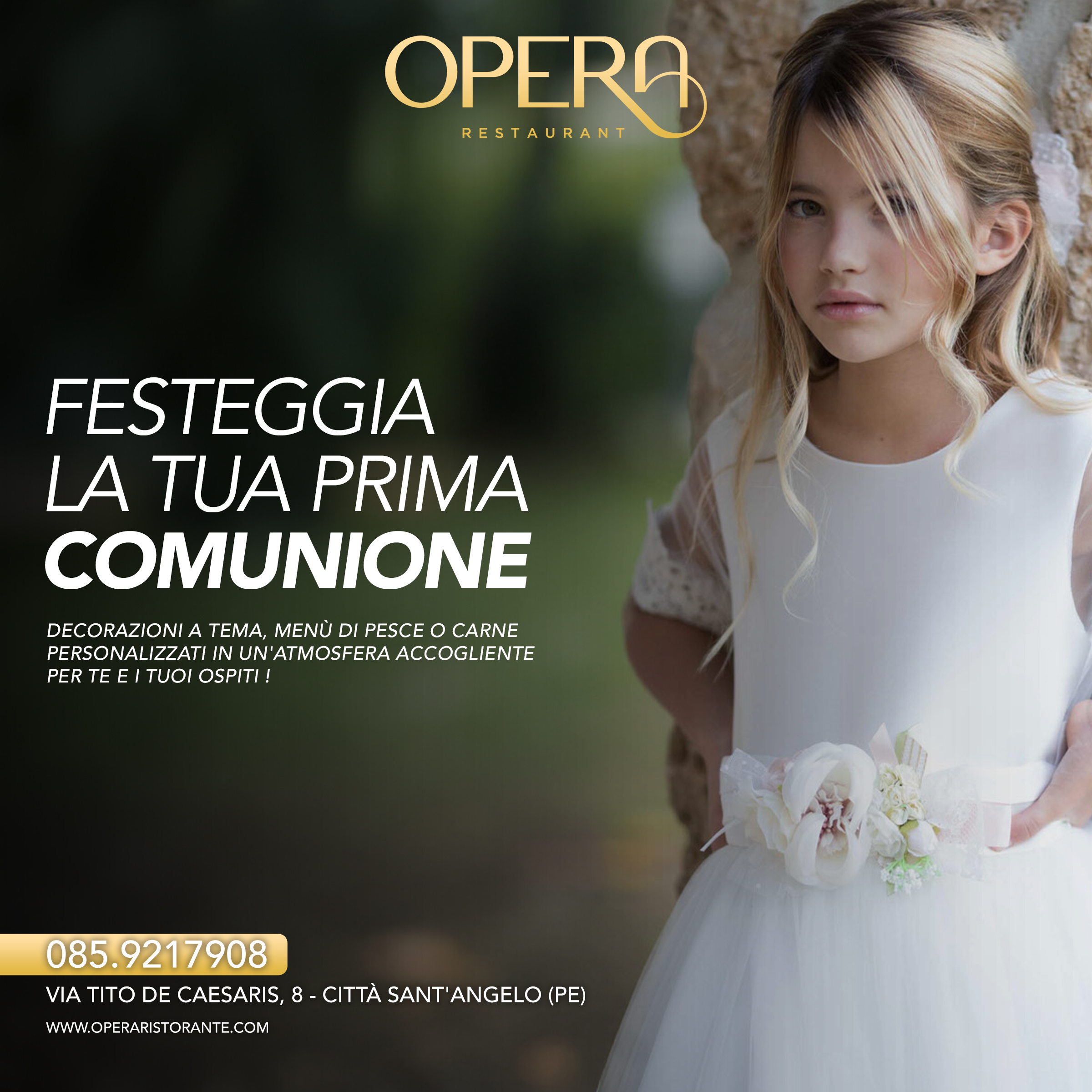 Festeggia la tua prima Comunione ad Opera Restaurant !